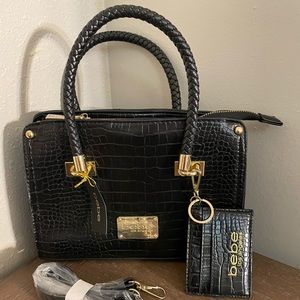 Brand new BELLA CROCO SATCHEL WITH WALLET